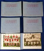 Trade cards, Sport, Football Team Picture Books, numbered 1-6 (set of 6 books all complete with