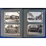 Tram Photographs London, an album containing approx 115 postcard sized b/w photos of earlier