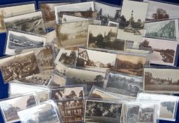 Postcards, Worcestershire, a collection of approx. 54 cards with many RPs inc. Ombersley Village,