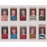 Cigarette cards, Ogden's, two sets, Football Clubs Colours (50 cards, gd) & Football Caricatures (50