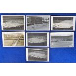 Postcards, Tennis, Wimbledon, 7 RP'S by Trim, match action, various periods, inc. Lenglen v