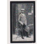 Cigarette card, Smith's, Champions of Sport (Blue back), type card, H. Vardon, Golf (very small edge