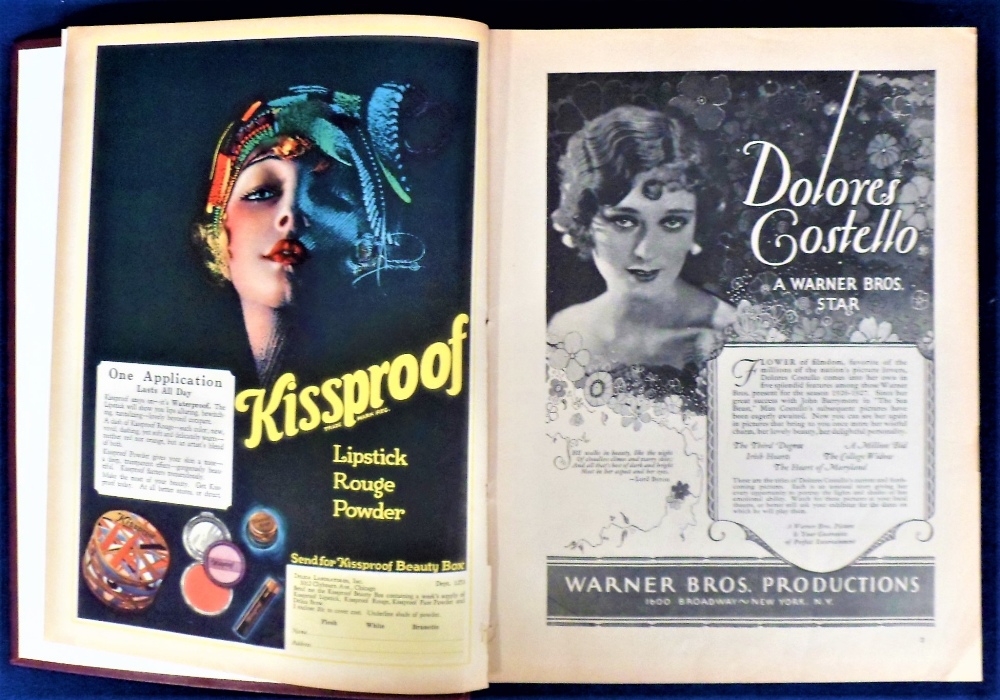 Books, Motion Picture Classic 1927/28 (beautiful colour covers and advertisements) (gd), sold - Image 2 of 3