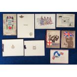 Ephemera, 9 Military and wartime Christmas cards to comprise Royal Air Force Escaping Society,