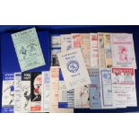 Football programmes, Millwall FC, 1953/54, 23 away programmes including Aldershot, Bournemouth,