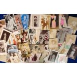 Postcards, Theatre, a collection of approx. 117 cards of Edwardian actresses (all RPs with some