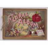 Printed album, USA, Goodwin & Co, Floral Album, complete with original string tie (small scuff to