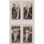 Cigarette cards, Pattreiouex, Famous Cricketers (C1-96, printed backs), 4 cards, nos C77