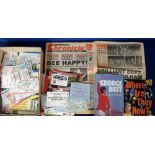 Football tickets etc, a collection of approx. 550 match tickets, mostly 1990's onwards, many