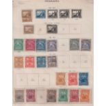 Stamps, GB, Commonwealth and foreign stamps on album pages, mainly used, to include, Nicaragua,