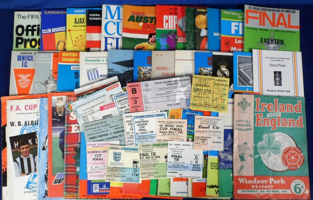 Football programmes & football tickets, selection of Big match programmes (44) & big match