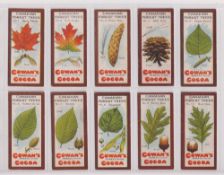Trade cards, Canada, Cowan's, two sets, Canadian Forest Trees (16 cards, mostly gd) & Wild Flowers
