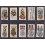 Cigarette cards, Taddy, 20 type cards, Honours & Ribbons (5), Natives of the World (3), Klondyke