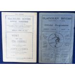 Football programmes, Chelsea aways, two programmes, 1946/7 & 1947/8, both Division 1 games v