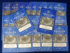 Football programmes, Chelsea FC, 1952/53, 24 home programmes, League & FA cup games including