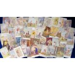 Postcards, a good collection of approx. 49 cards, mainly of fairies and children, with a few