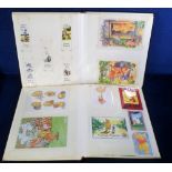 Ephemera, a modern collection relating to Winne the Pooh in 3 modern albums, inc. postcards,