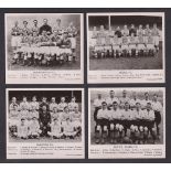 Trade cards, Sport, Football Teams, black glossy photos all inscribed 'Presented by Sport', 102mm
