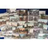 Postcards, a London Suburbs selection of 38 cards with RPs of Grammar Schools Mill Hill, Francis