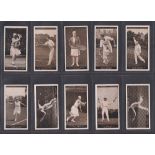 Cigarette cards, Churchman's, Lawn Tennis (set, 50 cards) (gd)