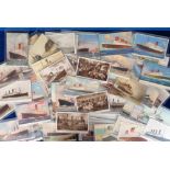 Postcards, Shipping, a good collection of approx. 78 Cunard and White Star Line shipping cards, both