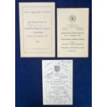 Football autographs, England v Scotland Amateur International, 9 April 1955 played at Hampden