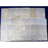 Football programmes, Chelsea FC, set of 24 home Football League (South) & FA Cup games, 1945/46, all