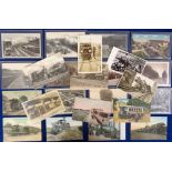 Postcards, Rail, a mainly foreign selection of approx. 24 railway cards inc. industrial, trains,
