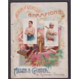 Printed album, USA, Allen & Ginter, World's Champions, 1st Series, complete album but pages loose