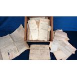 Deeds and Documents West Yorkshire, approx 70 items of paper and vellum all relating to places and/