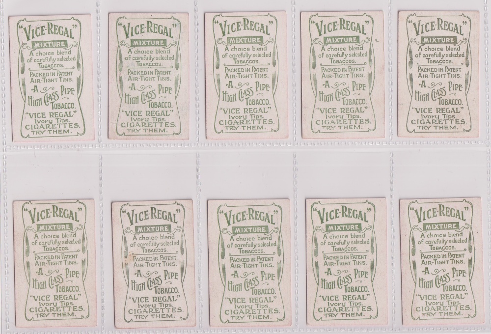 Cigarette cards, Wills (Australia), Australian & English Cricketers, all framework in scarlet, backs - Image 4 of 6