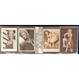 Postcards, Entertainment, a theatre and cinema mix of approx. 173 cards in 2 modern albums. Includes
