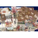 Postcards, Military, a good mixed collection of approx. 110 cards, inc. 12 cards from Birn Bros