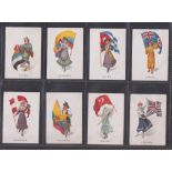 Cigarette cards, BAT (Battle Axe Cigarettes), Women of Nations, 'M' size (set, 50 cards) (gd)