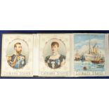 Trade issue, Colman's Starch, Royal Tour Series, fold-out linen-backed cards showing scenes from the