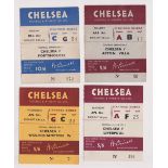 Football tickets, Chelsea FC, four home tickets, 1950/51 (3) v Portsmouth 26 December 1950,