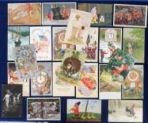 Postcards, an interesting mix of 24 gnomes and elves cards, mostly illustrated, inc. 'Elves and