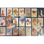 Postcards, a selection of 54 cards relating to fireworks, inc. 4th July celebrations (some chromos