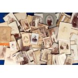 Photographs, Cabinet Cards and Cartes de Visite approx 110 cards showing children, family groups,