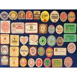 Beer labels, a mixed age, shape and selection of approx. 200 labels, many showing contents amount,