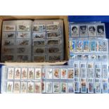 Cigarette cards, a collection of 90+ sleeved sets, many different manufacturers & series inc. Anstie
