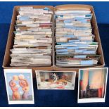 Postcards, a collection of approx. 1000 modern cards in a wide selection of topics to include