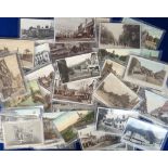 Postcards, a mixed UK topographical collection of approx. 63 cards, with many street scenes. RPs