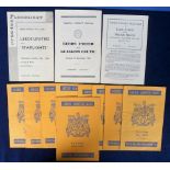 Football programmes, Leeds United, 15, 1950's, home programmes, inc. The Starlights Floodlit