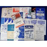Football programmes, 1940/50's selection, 25 programmes inc. Bristol City v Chelsea 1948/9 FAC,