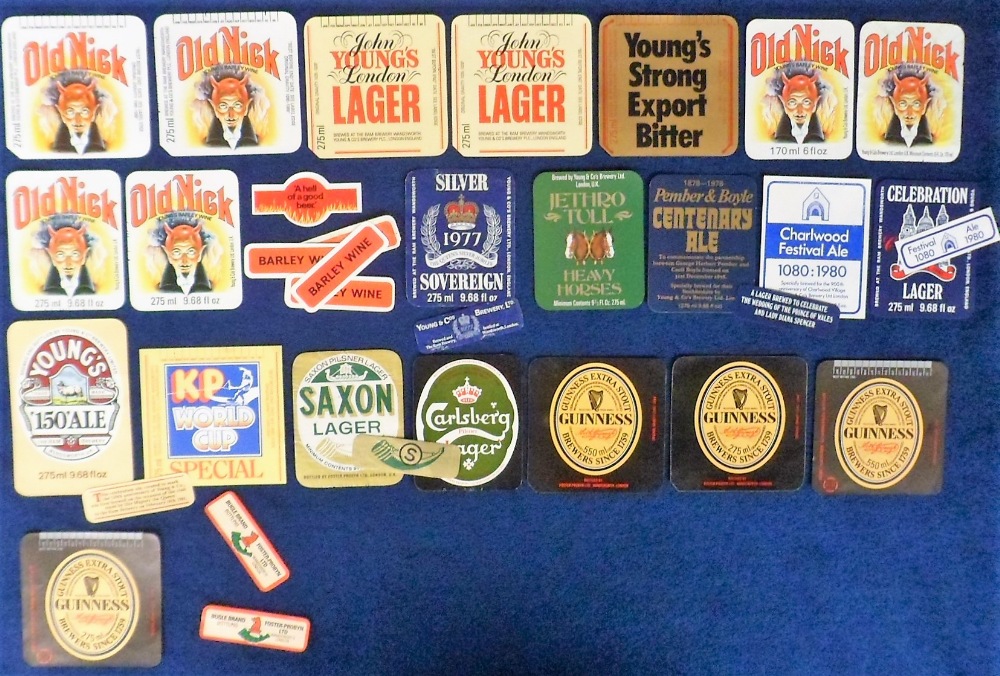 Beer labels, a mixed age, shape, and selection of approx. 190 labels, many showing contents - Bild 5 aus 5