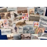 Postcards, a subject, UK, and foreign topographical mix of approx. 60 cards, with RPs of