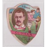 Trade card, Baines Shield, Rugby, Oldham with G. Tyson inset (vg) (1)