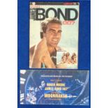 James Bond, Corgi Magazine circa 1965 featuring Sean Connery in Thunderball together with a card