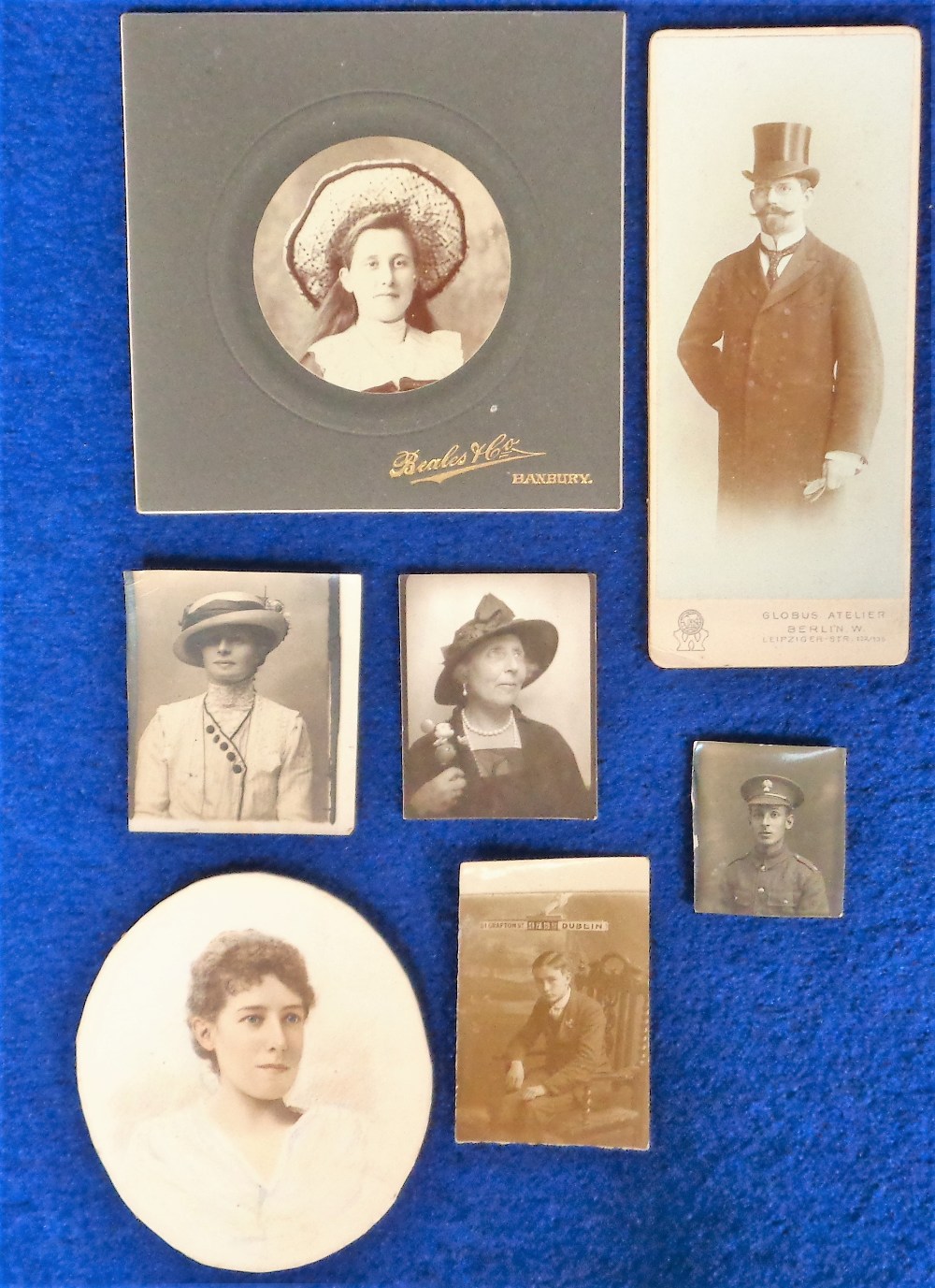 Photographs, approx 90 small format photos including miniature Cabinet photographs and tintypes. - Image 2 of 2